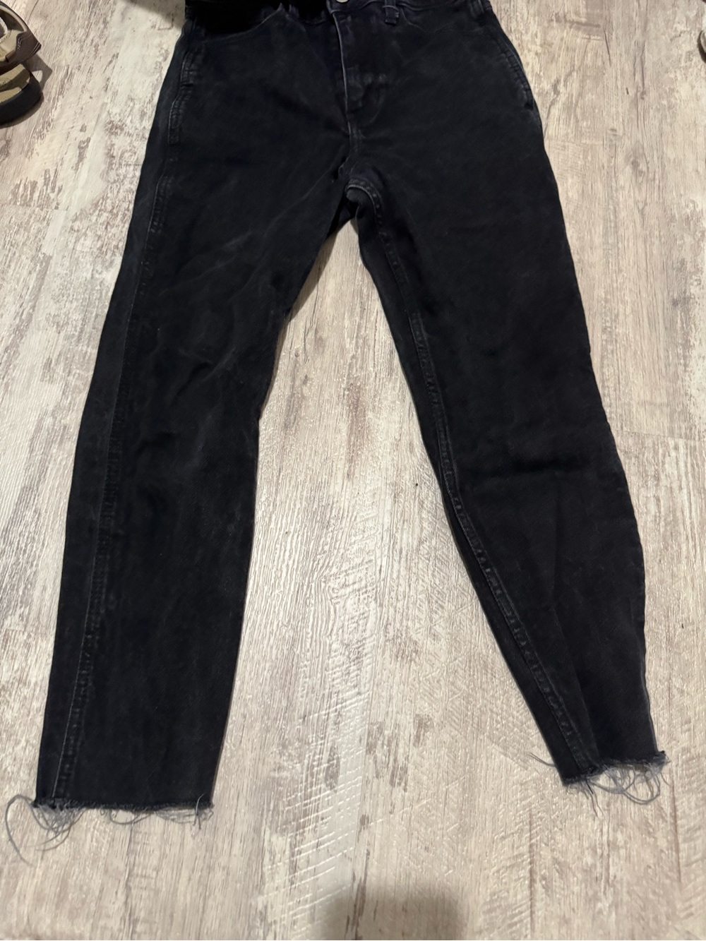 Hollister Black High-Rise Straight Jeans